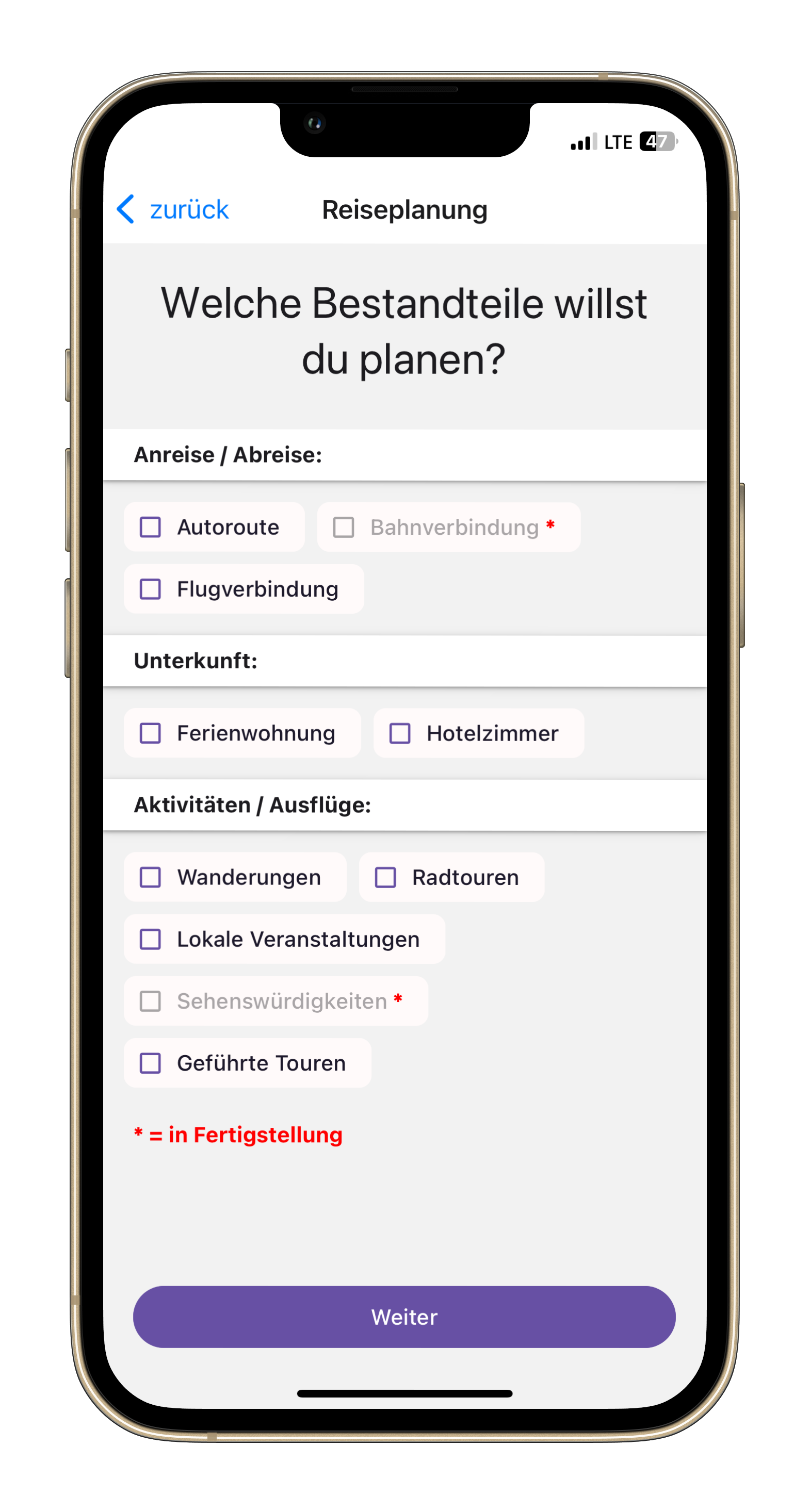 OctoTrip App Feature